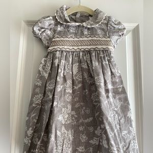 NWOT Edgehill Collection Girls Formal Smocked Dress size 12 months